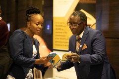 Kairo Kiarie (right), CEO of BlackRain Ltd our valued partner for the day, with KFWN author Gladys Juma.