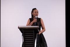KFWN Chairperson Paulie Mugo giving the opening remarks.