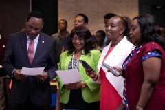 Dr Mutua, Dr Winnie, KFWN Vice-Chair Jane Harel, and Ms Charity Macharia of KFCB.